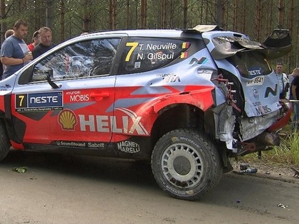 FOTO: Avārijas Somijas WRC testa ātrumposmā