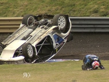 VIDEO: Norvēģu sportists kūleņo Eiropas RX Anglijas posmā