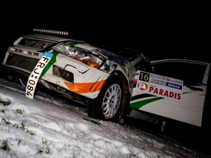 VIDEO: Baltkrievs kūleņo Lietuvas rallija pirmajā dienā
