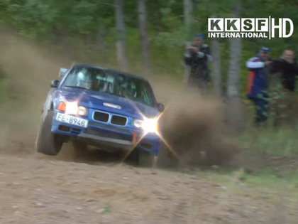 VIDEO: Rallijsprinta 'Saldus' viltīgais finiša līkums