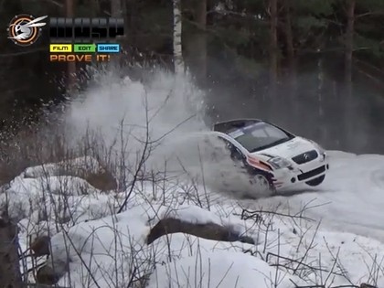 VIDEO: Somijas rallija ātrie ceļi kļūdas nepiedod, skatītāji 'gatavi darbam'