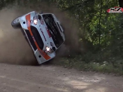 VIDEO: Igauņu pilotam iespaidīga avārija ar jauno Ford Fiesta R5 automašīnu