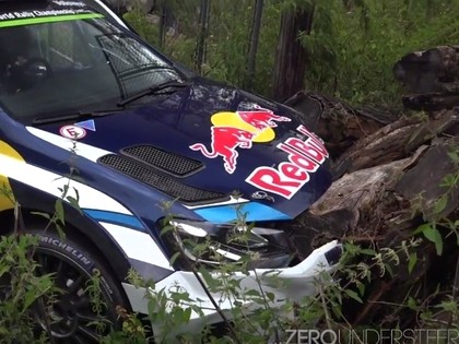 VIDEO: Latvala Vācijas WRC rallija testos piedzīvo avāriju