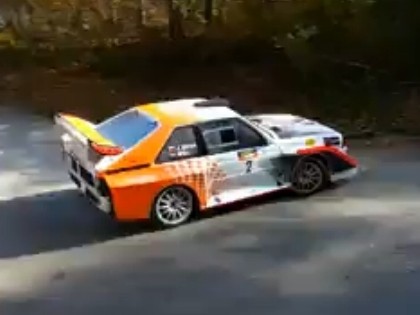 VIDEO: Tā līkumu izņem Audi Quattro