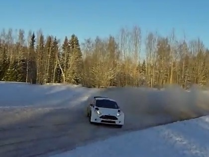 VIDEO: Igauņu sportists pirms Liepājas ERČ iemēģina Ford Fiesta R5