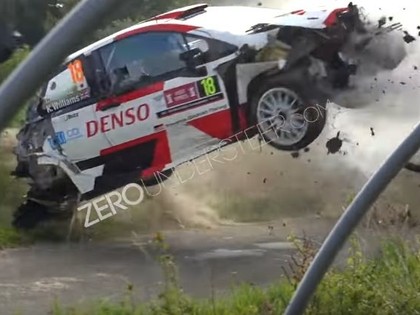 VIDEO: Beļģijas WRC kļūdas nepiedod - divas ekipāžas piedzīvo smagas avārijas