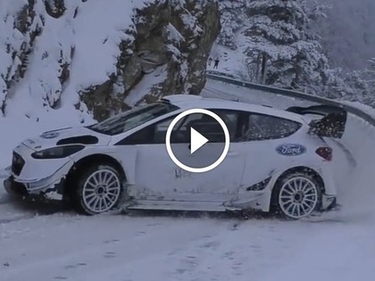 VIDEO: WRC piloti mainīgos apstākļos noslēdz gatavošanos Montekarlo rallijam