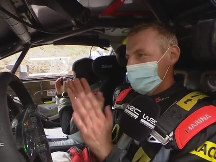 VIDEO: Spāņu braucējs pēc debijas pie WRC auto stūres: Šogad man vairs seksu nevajadzēs