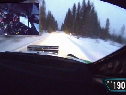 VIDEO: Talantīgais rallija braucējs Norvēģijas mežos attīsta 190 km/h lielu ātrumu