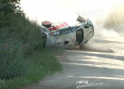 VIDEO: 'Rally Estonia' iespaidīgie tamplīni, avārijas un sānslīdes