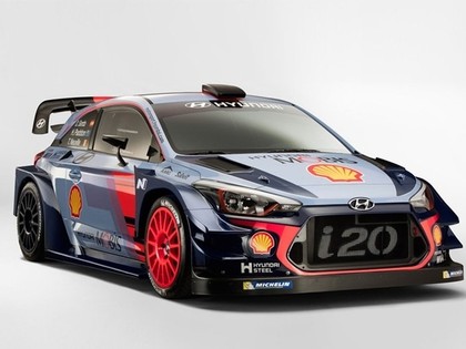 FOTO: 'Hyundai' prezentē jauno 380 Zs jaudīgo 'Hyundai i20 Coupe WRC'