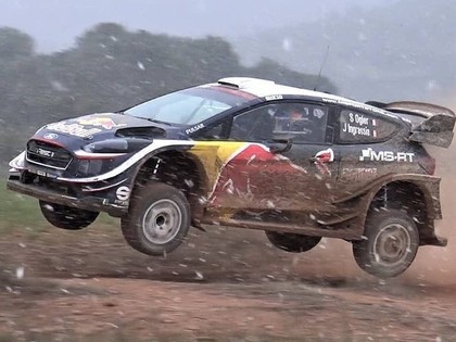 VIDEO: Gatavojoties Meksikas WRC rallijam, Ožjē Spānijas testos pārsteidz sniegs