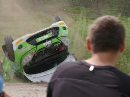 LĪDZJUTĒJU FOTO: Okartes Emīla nedarbi Talsu rallijā