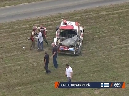VIDEO: Rovanpera Beļģijas WRC piedzīvo iespaidīgu avāriju