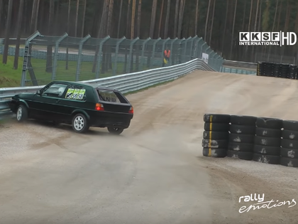 VIDEO: 'Verifone RX Challenge' posmā Biķerniekos vairākas sagriešanās