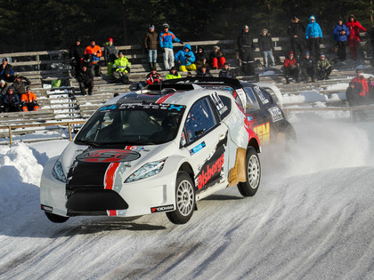 VIDEO: WRC čempions Gronholms Nitišam un Baumanim sola parādīt, kā jābrauc pa ledu