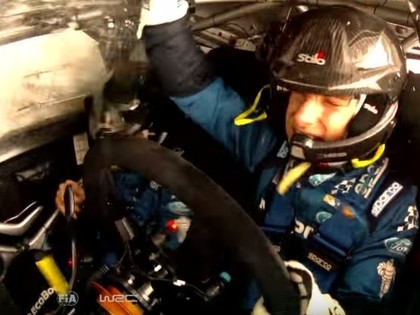 VIDEO: Kamillī savā otrajā rallijā ar WRC auto uzmet vairākus kūleņus