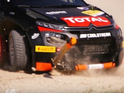VIDEO: 'Rally Liepāja' kvalifikācijā ātrākais Grjazins, Lukjaņuks nones koka stabiņu