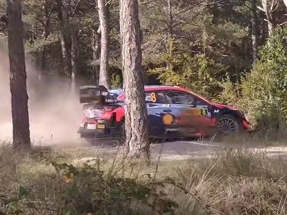 VIDEO: Tanakam pēc avārijas Spānijas WRC ir beidzies