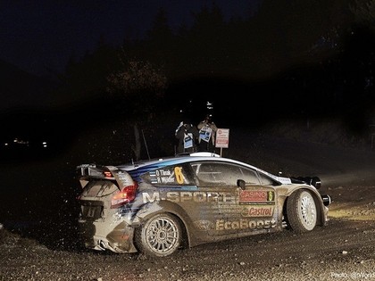 Lēbs kļūst par Montekarlo rallija līderi; patīkami pārsteidz Tanaks