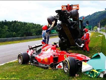 Raikonena un Alonso avārija Austrijas F1 posmā - dārgākā šajā sezonā (VIDEO)