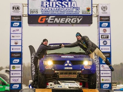 ''RE Autoklubs'' komandai vēsturiska uzvara rallijreida sacensībās Krievijā