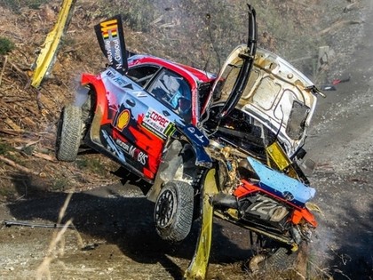 Čīles WRC vadībā Tanaks, Noivilam smaga avārija (VIDEO)