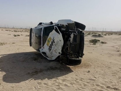 SRT komandas braucējs Kuveitas rallijā piedzīvo iespaidīgu avāriju (VIDEO)