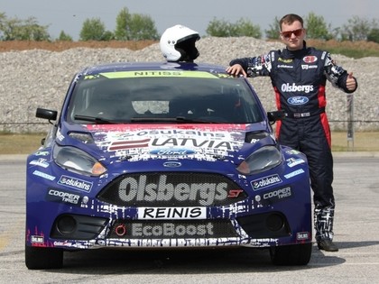 Nitišs tiekas ar pasaules rallijkrosa čempionāta zvaigznēm (FOTO)
