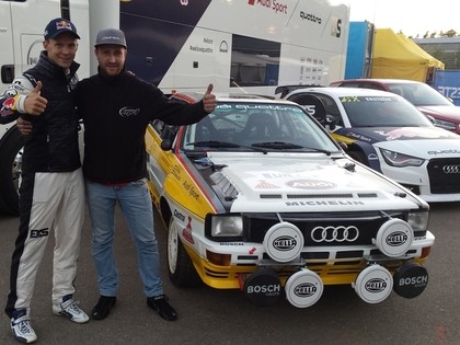 Audi komanda augsti novērtē latviešu autosportista unikālo Audi Quattro (FOTO)