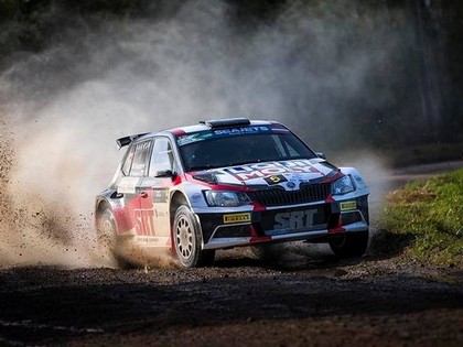 Grjazins 'Rally Liepāja' izcīna pirmo uzvaru Eiropas rallija čempionātā
