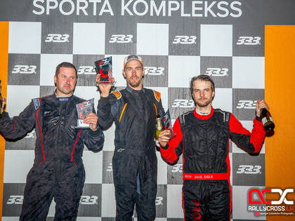 Latvijas RX čempionāta noslēdzošajā posmā Supercar klasē uzvar Baldiņš