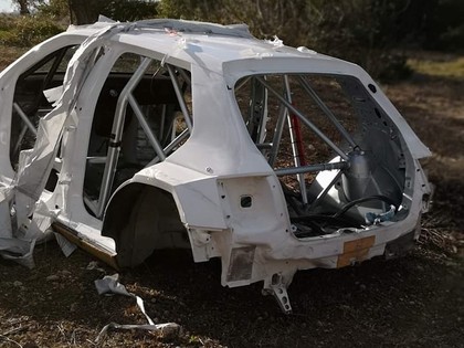 Iespējams, atrasta itāļu sportista nozagtā 'Škoda Fabia R5' automašīna (FOTO)