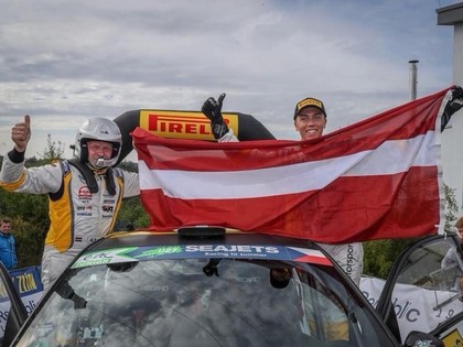 Sesks/Francis uzvar Čehijas ERČ rallijā 'Junior U27' klasē