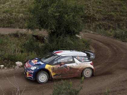 Argentīnas WRC rallijā līderis Lēbs, P.Solbergam turpina neveikties
