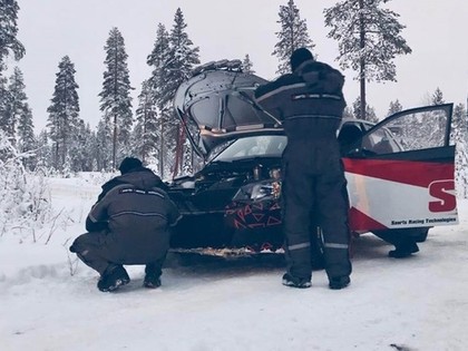 Grjazins jaunajai rallija sezonai sāk gatavoties Lapzemē (VIDEO)