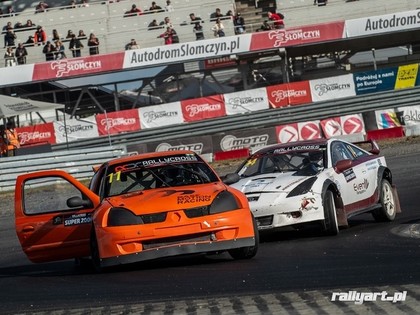 Latviešu sportistiem godalgotas vietas rallijkrosa sacensībās Polijā