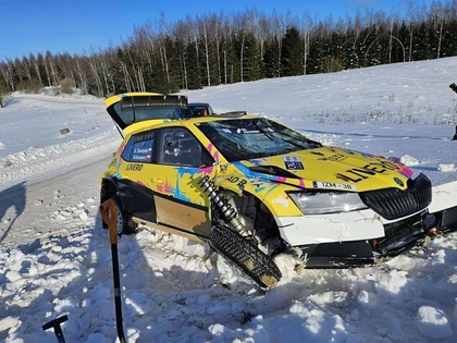 Poļu sportists pēc rallija Sarma testiem: Par laimi, sniegs bija mīksts, un rīt turpināsim