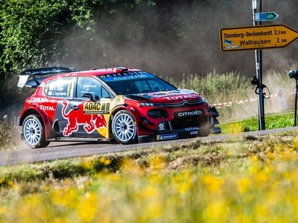 Vācijas WRC treniņos ātrākais Ožjē, Grjazins klasē trešais