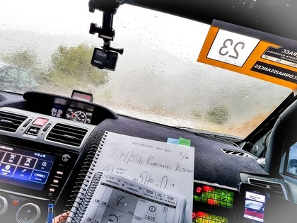 Spānijas WRC rallija norises vietu pārņem pamatīgs lietus, negaiss un plūdi (VIDEO)