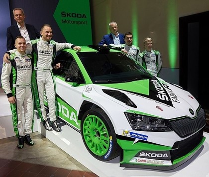 'Škoda Motorsport' paziņo komandas sastāvu un prezentē jauno auto (FOTO)