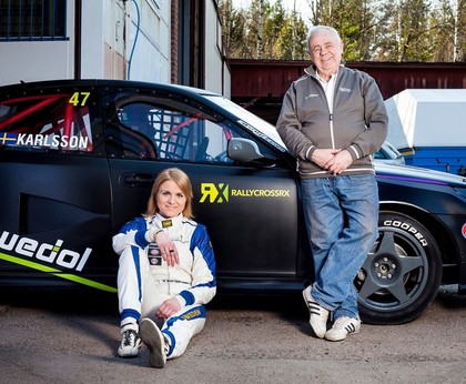 Pasaules rallijkrosa čempionātā vienā klasē ar Nitišu startēs zviedru sportiste