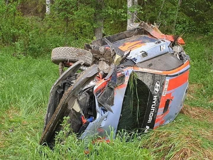 Noivilam smaga avārija testos Somijā