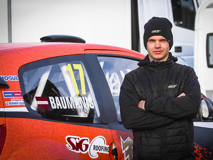Brāļi Baumaņi gatavi Anglijas rallijkrosa posmam un cīņai par augstākajām vietām