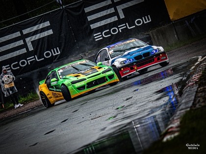  Latvijas drifta sezonas atklāšanā Biķerniekos Pro klasē triumfē Rolands Bērziņš