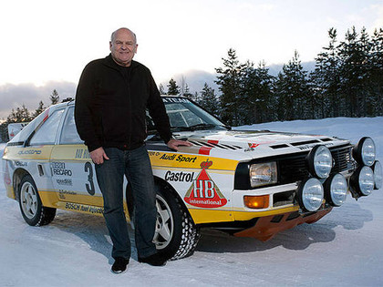 67 gadus vecā rallija leģenda ar Audi Quattro startēs Austrijas ERČ rallijā (VIDEO)