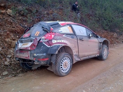 Portugāles rallijā vadību pārņem Ožjē, Tanakam un Kubicam avārijas (FOTO)
