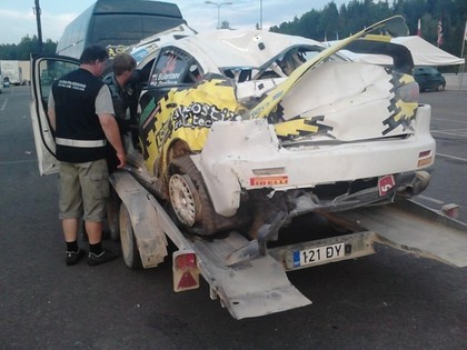 Igaunijas ERČ rallijs noslēdzas ar Tanaka uzvaru un vairākām smagām avārijām (FOTO)