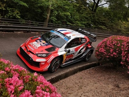 Ožjē ātrākais WRC Japānas treniņos