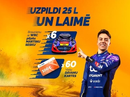 Rallija gars un balvas no Viršiem – piedalies vasaras loterijā!
